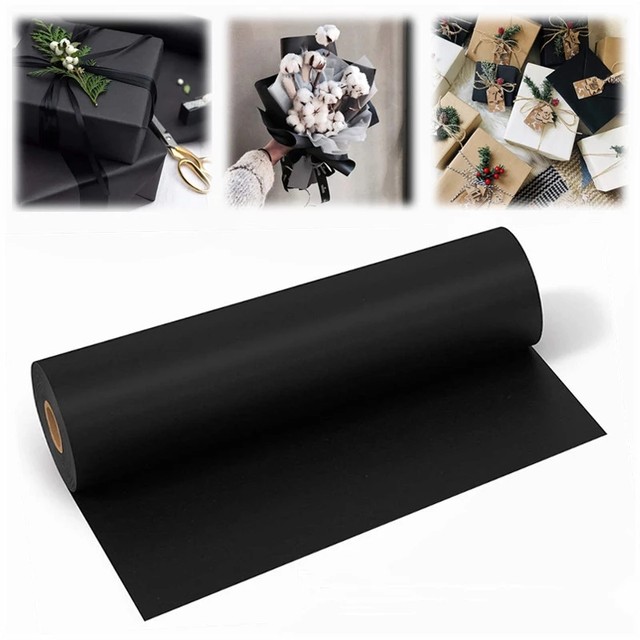 30cmx30m Kraft Paper Roll White Black Kraft Paper Handmade Flower Wrapping  Paper Valentine's Day Christmas Gift Packaging Paper - AliExpress